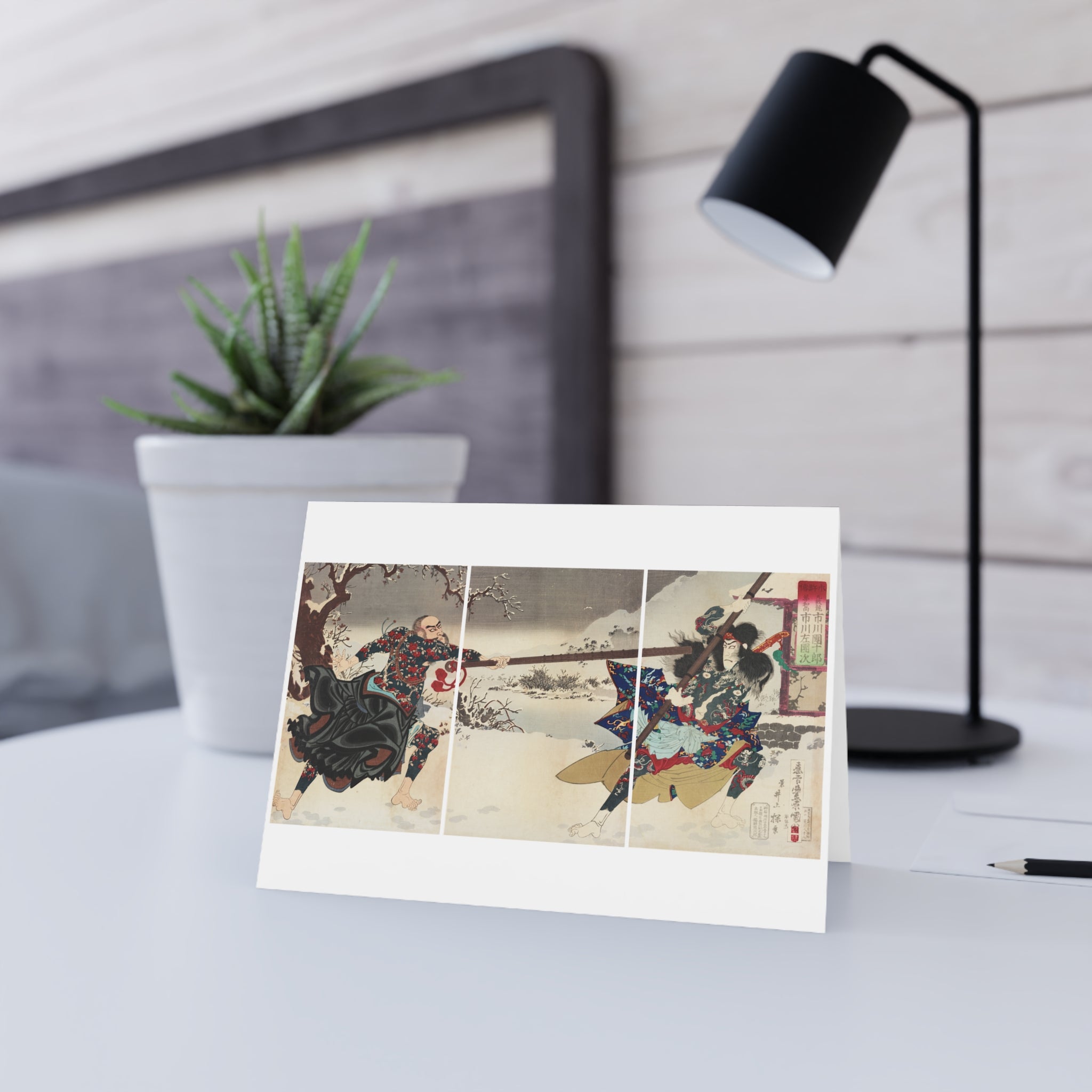 Suikoden Triptych Greeting Card - Manga Hanga - 