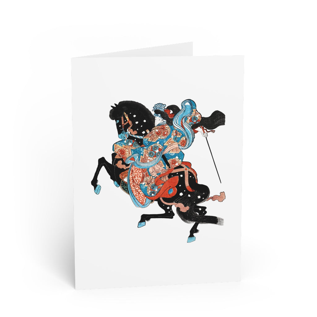 Tomoe Gozen Greeting Card - Manga Hanga - 17983696296543306814