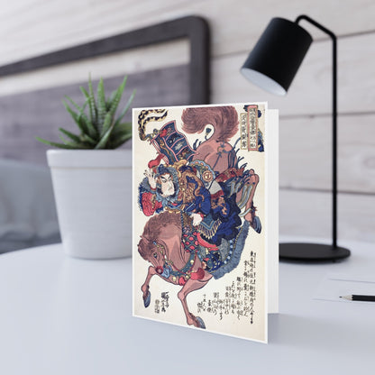 Manga Hanga - Greeting Card - Greeting Card - Botsu - usen Chōsei (沒羽箭張清) - 17040271749859006100