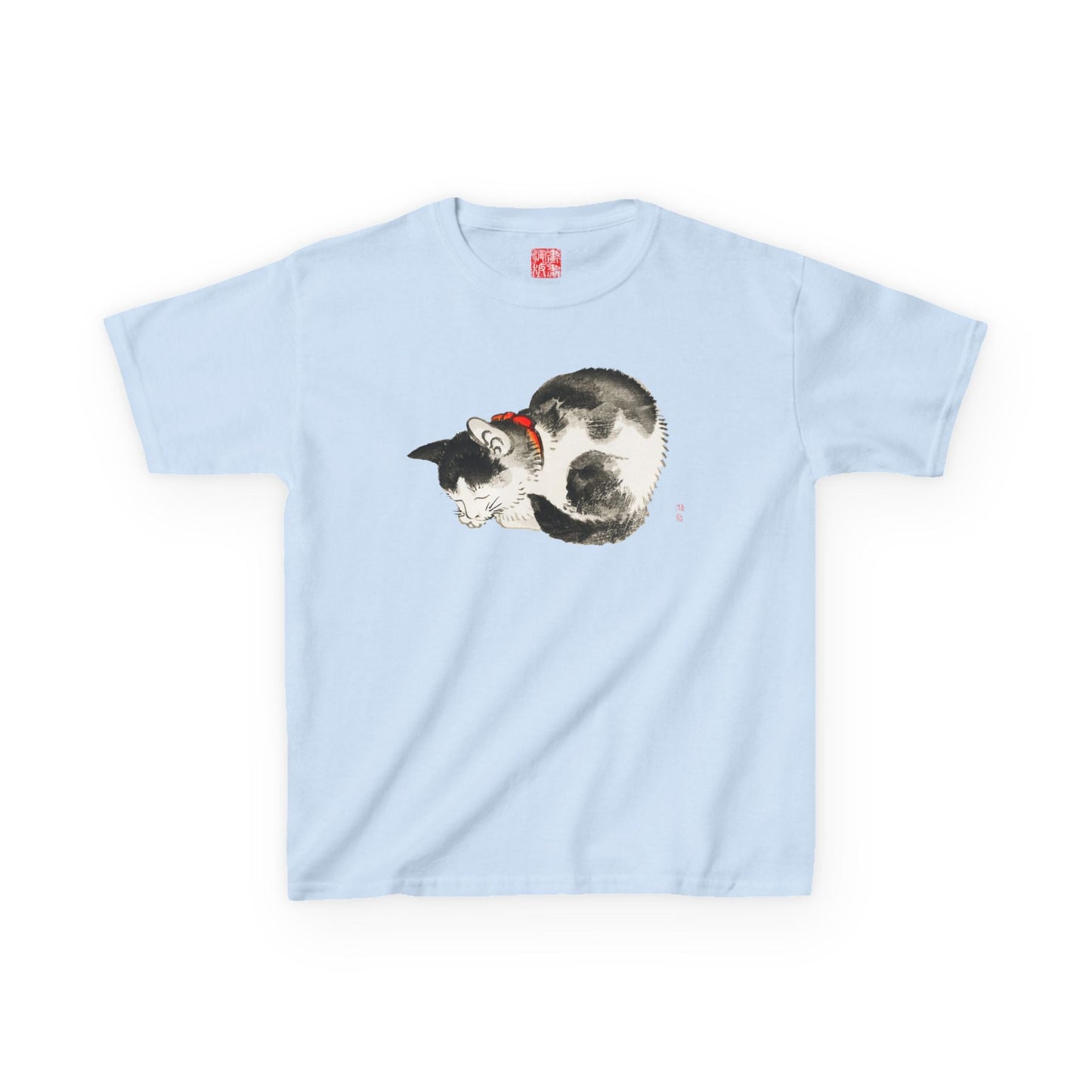 Manga Hanga - Kids clothes - Sleeping Cat Kids T-Shirt - 15261011524398814809
