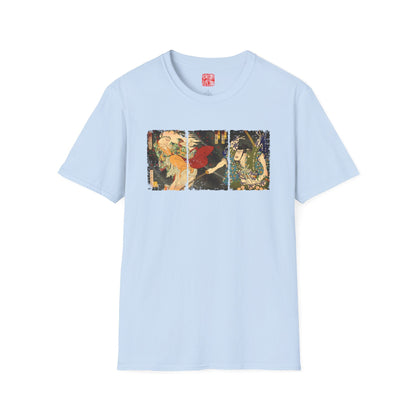 Manga Hanga - T-Shirt - Ibaraki Triptych T-Shirt - 46421292687521322580