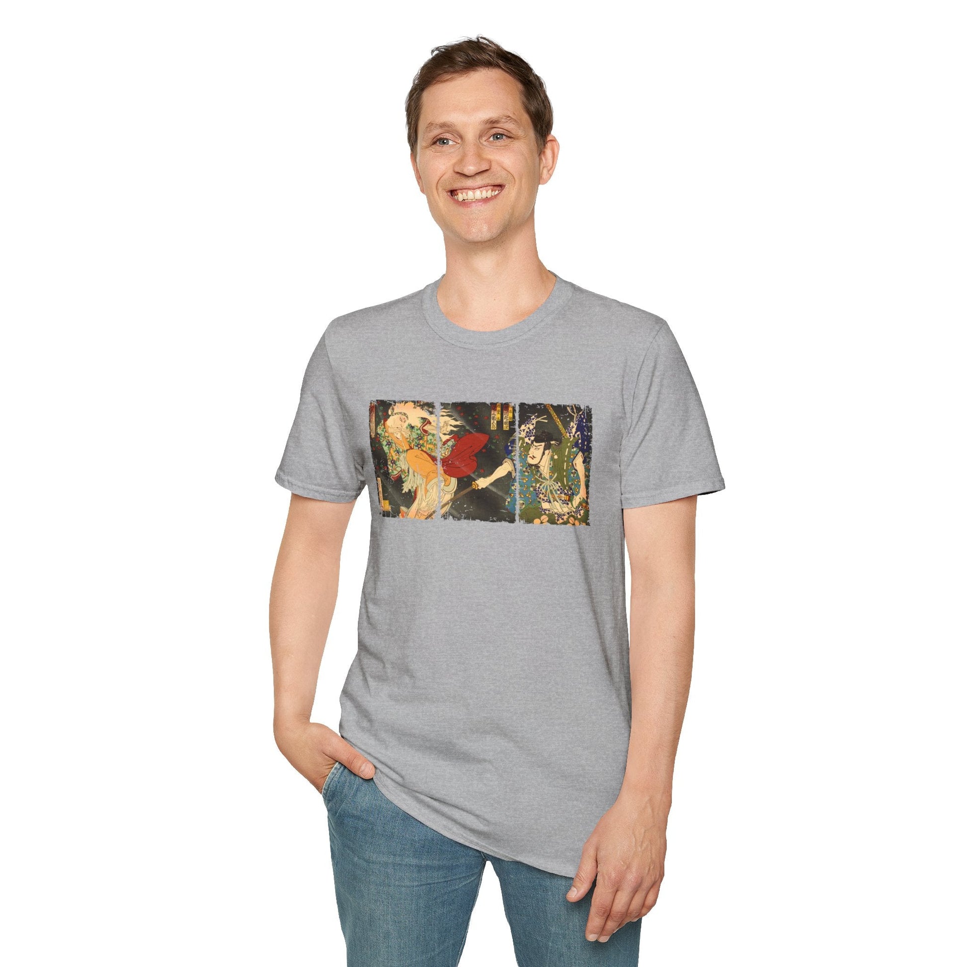 Manga Hanga - T-Shirt - Ibaraki Triptych T-Shirt - 46421292687521322580