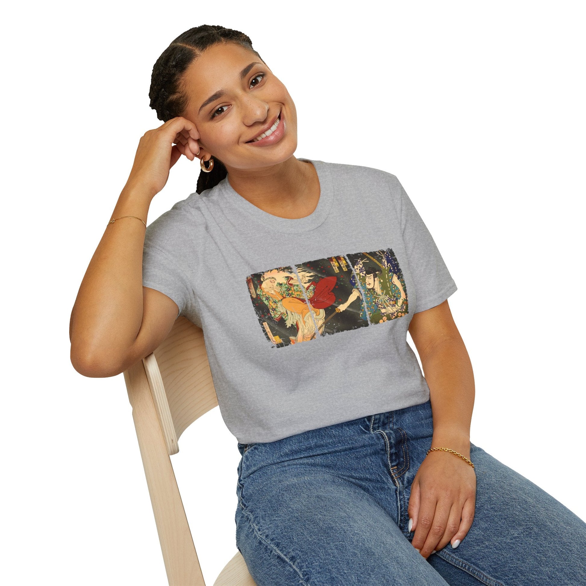 Manga Hanga - T-Shirt - Ibaraki Triptych T-Shirt - 46421292687521322580