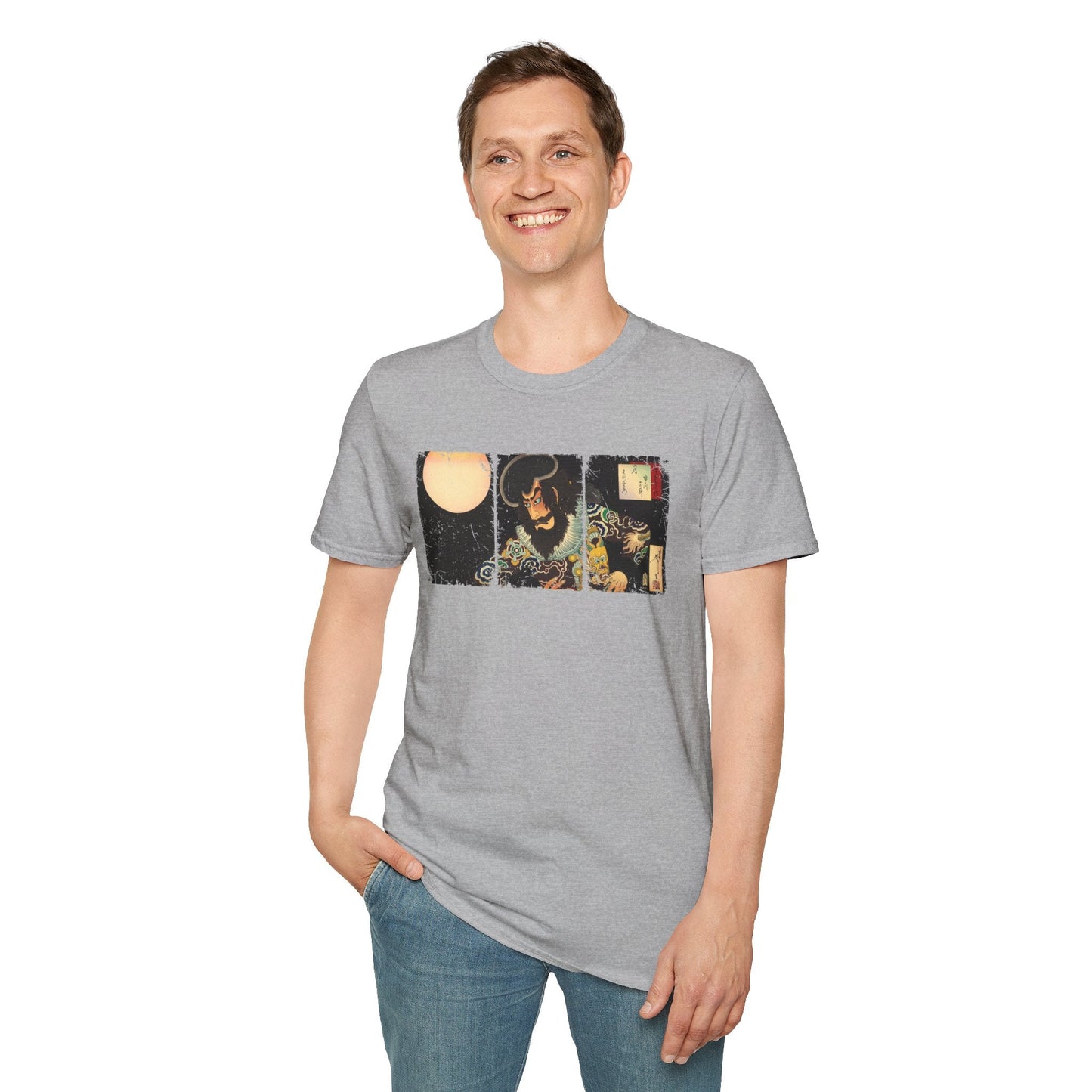Manga Hanga - T-Shirt - Kezori Kuemon Triptych T-Shirt - 22960346820004513203