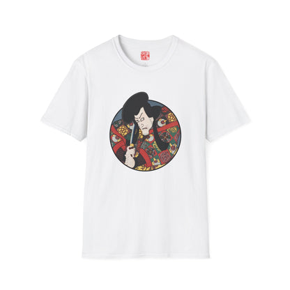 Manga Hanga - T-Shirt - Portrait of Matsunami Kengyo T-Shirt - Front - 17119827996323966452