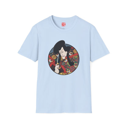 Manga Hanga - T-Shirt - Portrait of Matsunami Kengyo T-Shirt - Front - 49136875083058926013