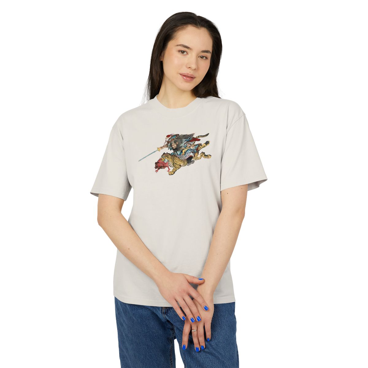 Shōki Riding a Tiger Oversized T-Shirt
